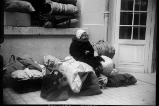 Rapatriés à Évian, janvier 1917