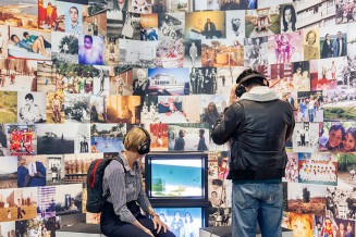 Les espaces de l'exposition Banlieues chéries
