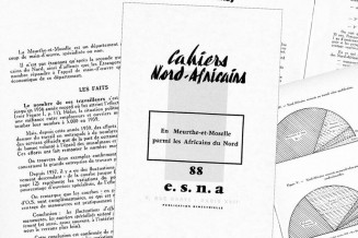 Couverture du numéro 88 des Cahiers Nord-Africains : En Meurthe et Moselle parmi les Africains du Nord