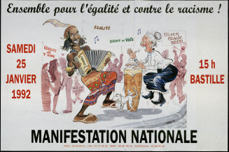 Affiche Ensemble pour l'égalité et contre le racisme