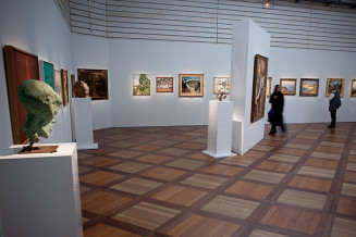 Salle de l'exposition Polonia, des Polonais en France depuis 1830, photo de Lorenzo © Cité nationale de l'histoire de l'immigration