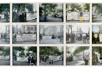 Bruno Serralongue, Manifestations du collectif de sans-papiers de la Maison des Ensembles, 2001-2003