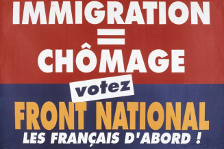 Affiche éditée par le Front national, années 1980 © Bibliothèque de documentation internationale contemporaine - MHC