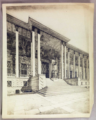 Dessin de la façade du Palais de la Porte Dorée