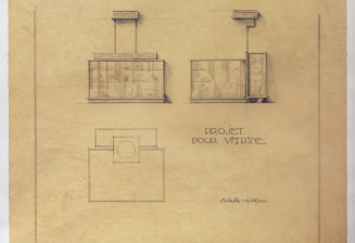 Projet pour vitrine de Albert Laprade