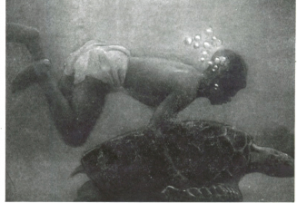 Photo extraite du film d’Albert Mourlan présenté lors de l’exposition coloniale, catalogue de l’exposition « l’application décorative du poison exotique en 1934