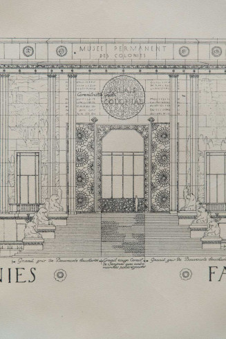 Plan de la façade du Palais