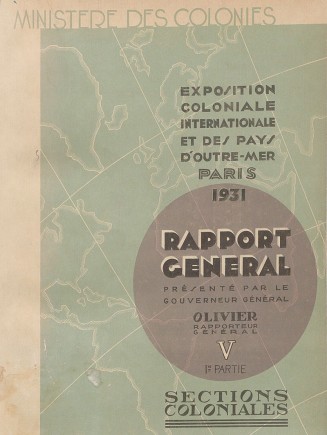 Couverture du Rapport général sur l'Exposition coloniale de 1931