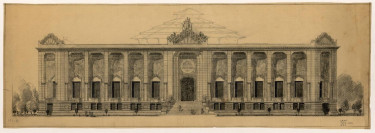 Projet de façade présenté au comité technique du 27 mai 1927