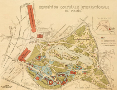 Plan de l'exposition coloniale