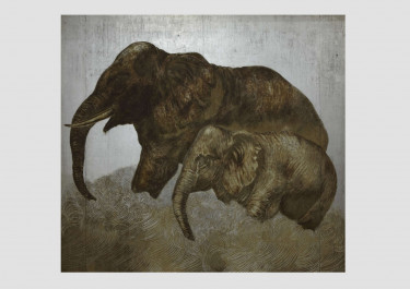 Laque Les éléphants, Jean Dunand