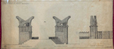 Plans des statues des lionnes, Albert Laprade, 25 avril 1930