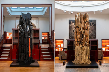 Les deux sculptures de Barbara Chase-Riboud dans le Salon des Laques