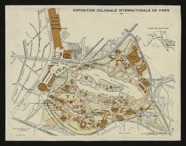 Plan de l'Exposition colonial