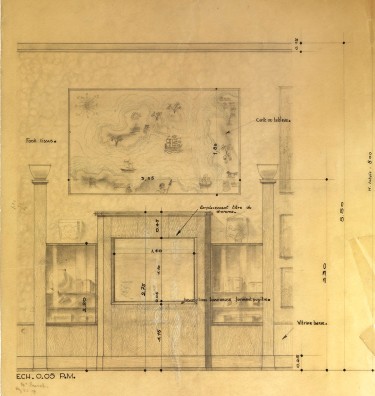 Plan des Dioramas par Albert Laprade