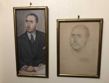 Esquisses préparatoires pour le portrait collectif représentant L’architecte Albert Laprade et ses collaborateurs devant le Palais de la Porte Dorée